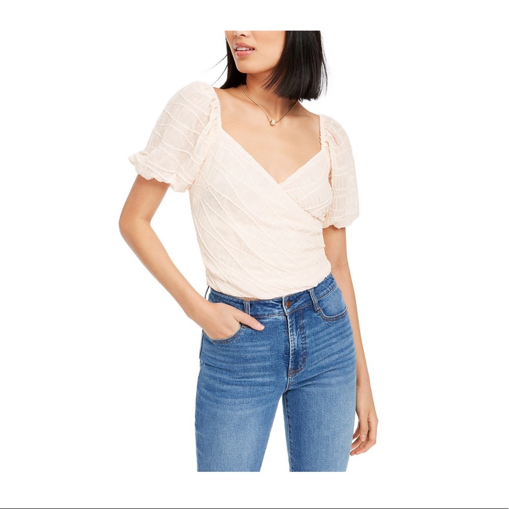 Lucy Paris Faux Wrap Top